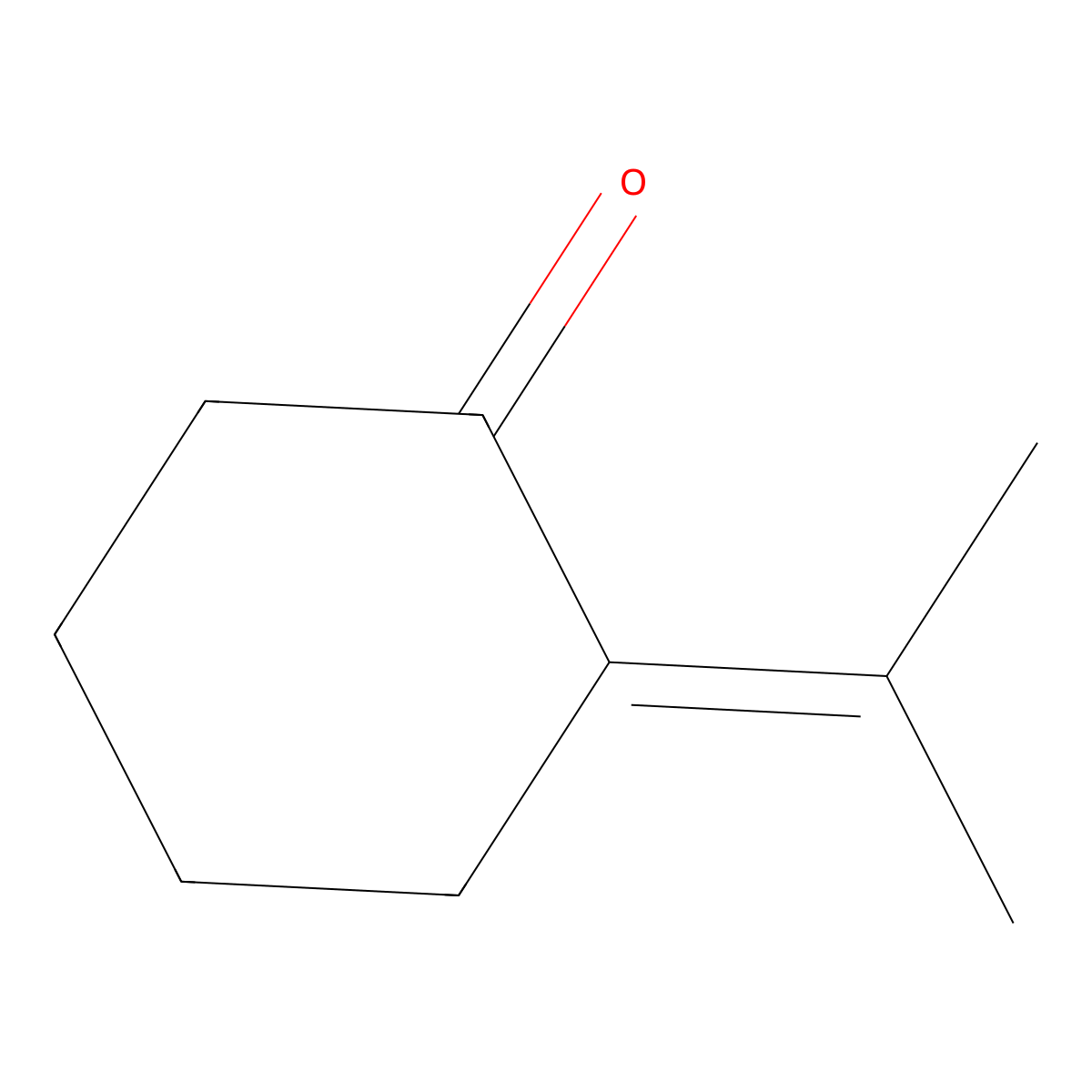 2-(1-Methylethylidene)cyclohexanone molecular structure, CAS 13747-73-4