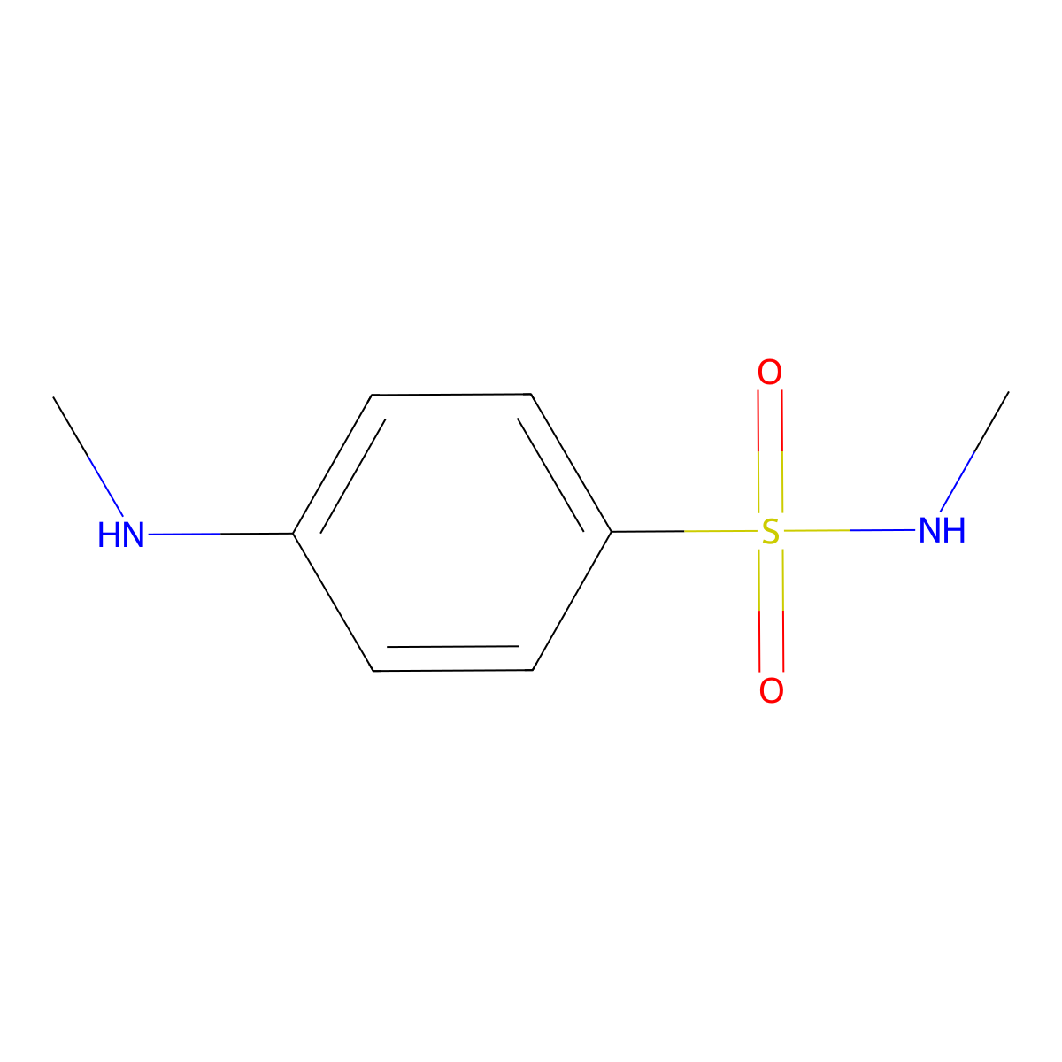 N-methyl-4-(methylamino)benzenesulfonamide molecular structure, CAS 137473-37-1