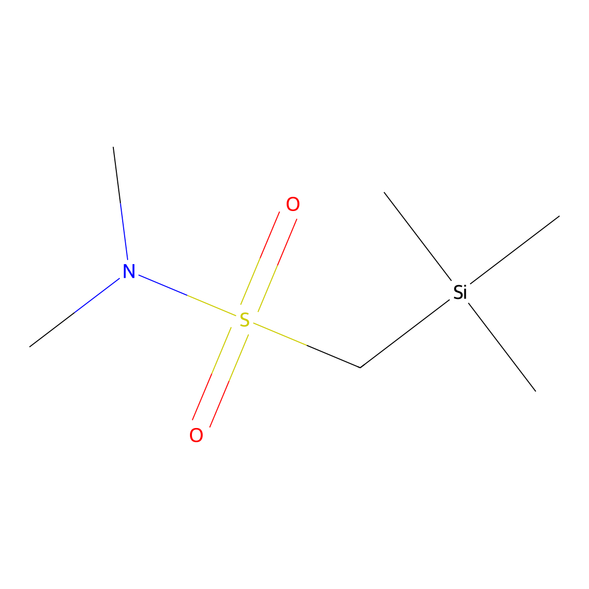 N,N-dimethyl-1-(trimethylsilyl)methanesulfonamide molecular structure, CAS 137474-32-9