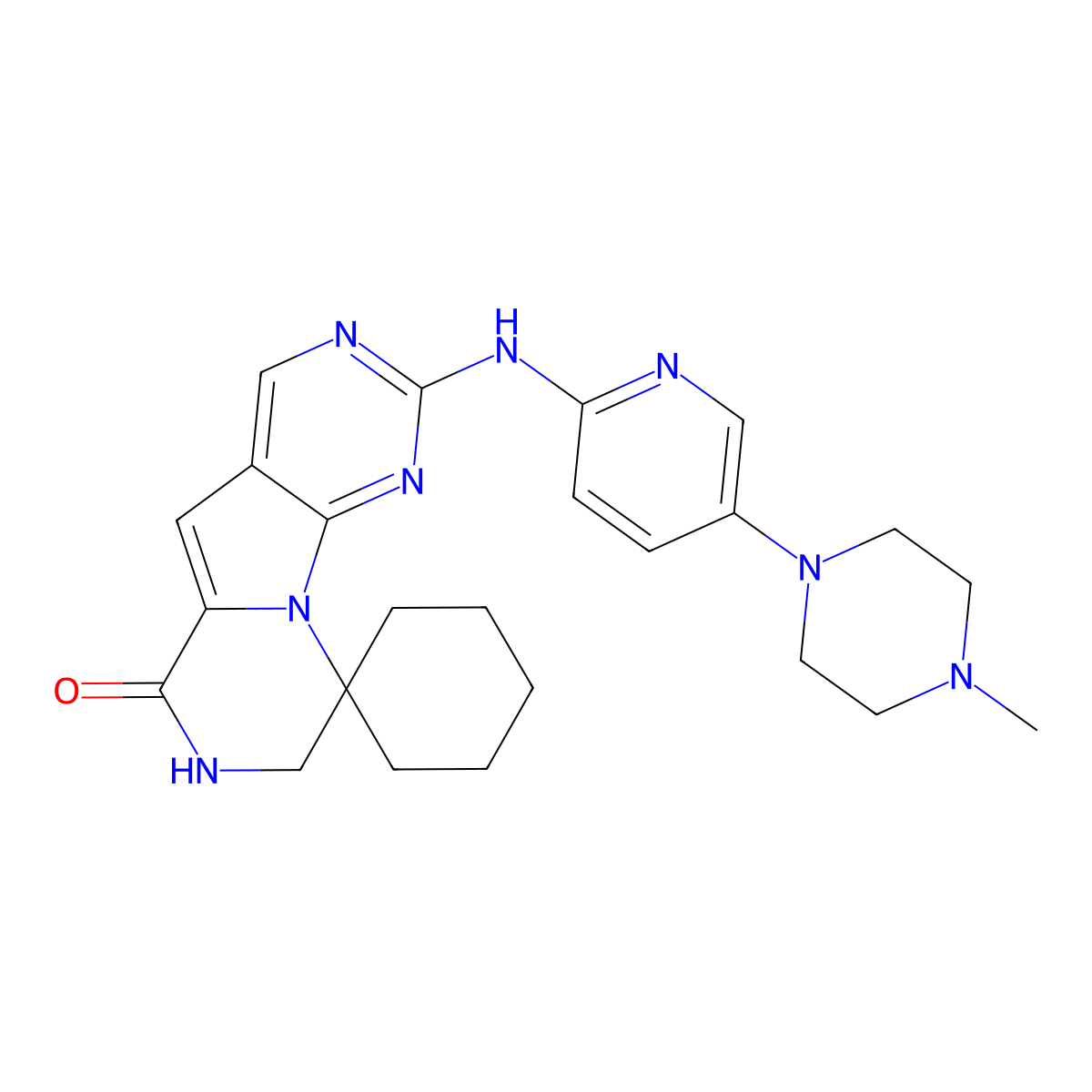 Trilaciclib molecular structure, CAS 1374743-00-6