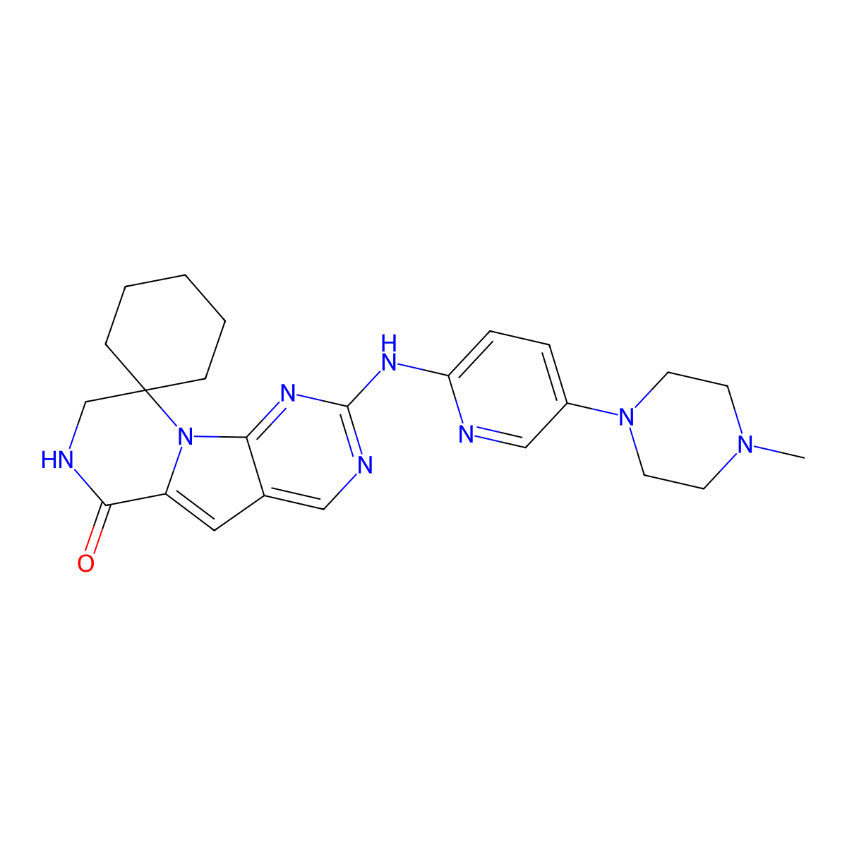 Trilaciclib molecular structure, CAS 1374743-00-6
