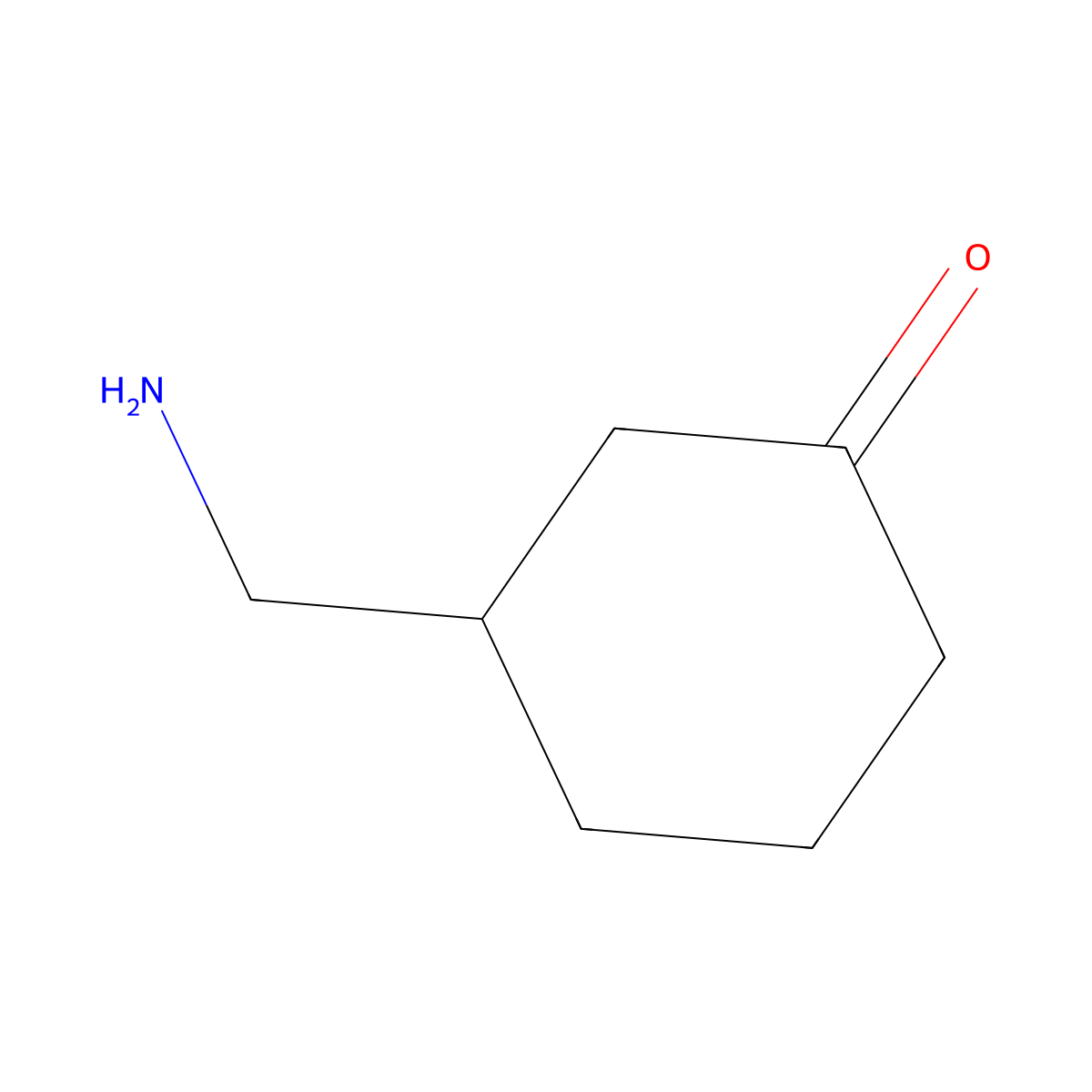 3-(Aminomethyl)cyclohexan-1-one molecular structure, CAS 1374744-31-6
