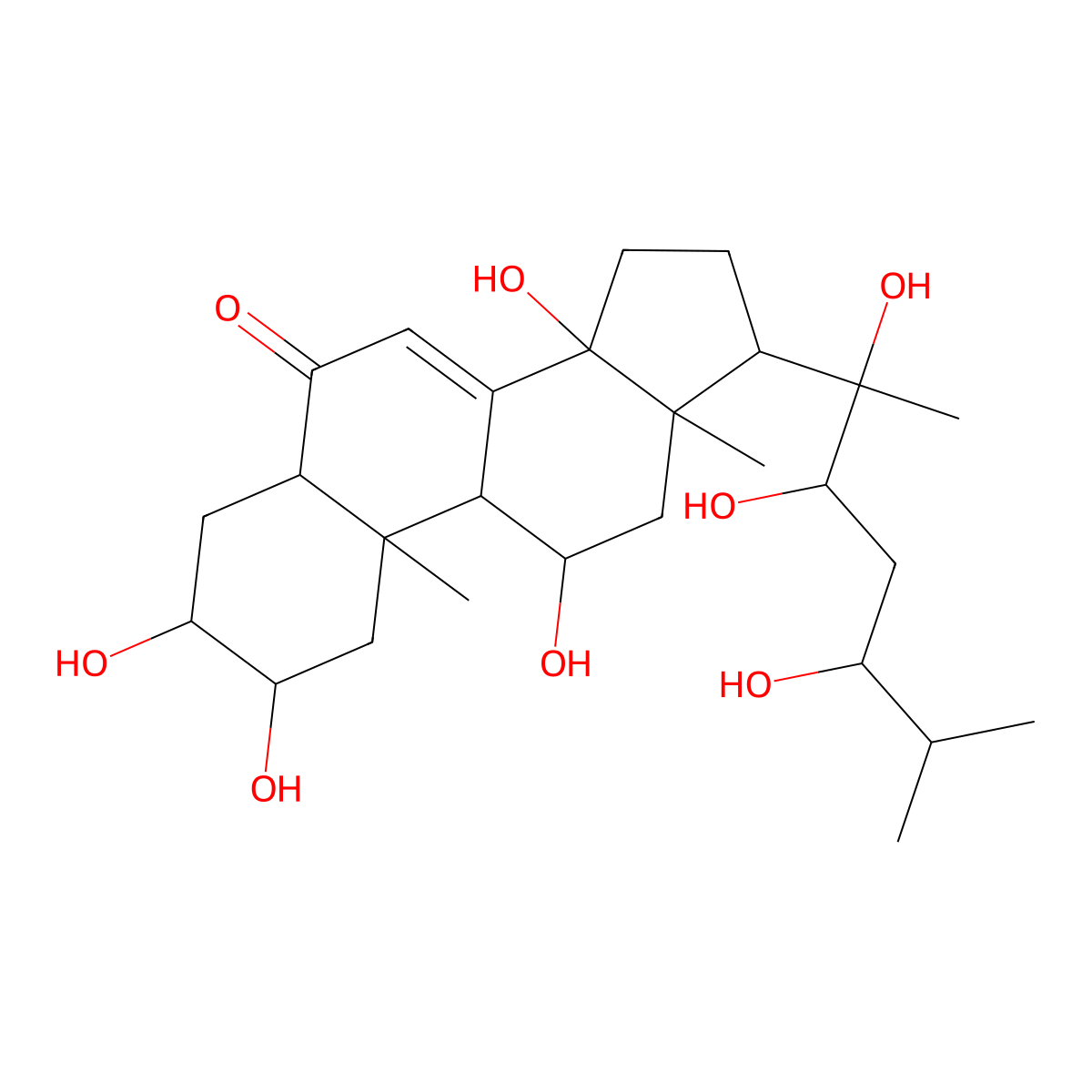 Rhapontisterone molecular structure, CAS 137476-71-2