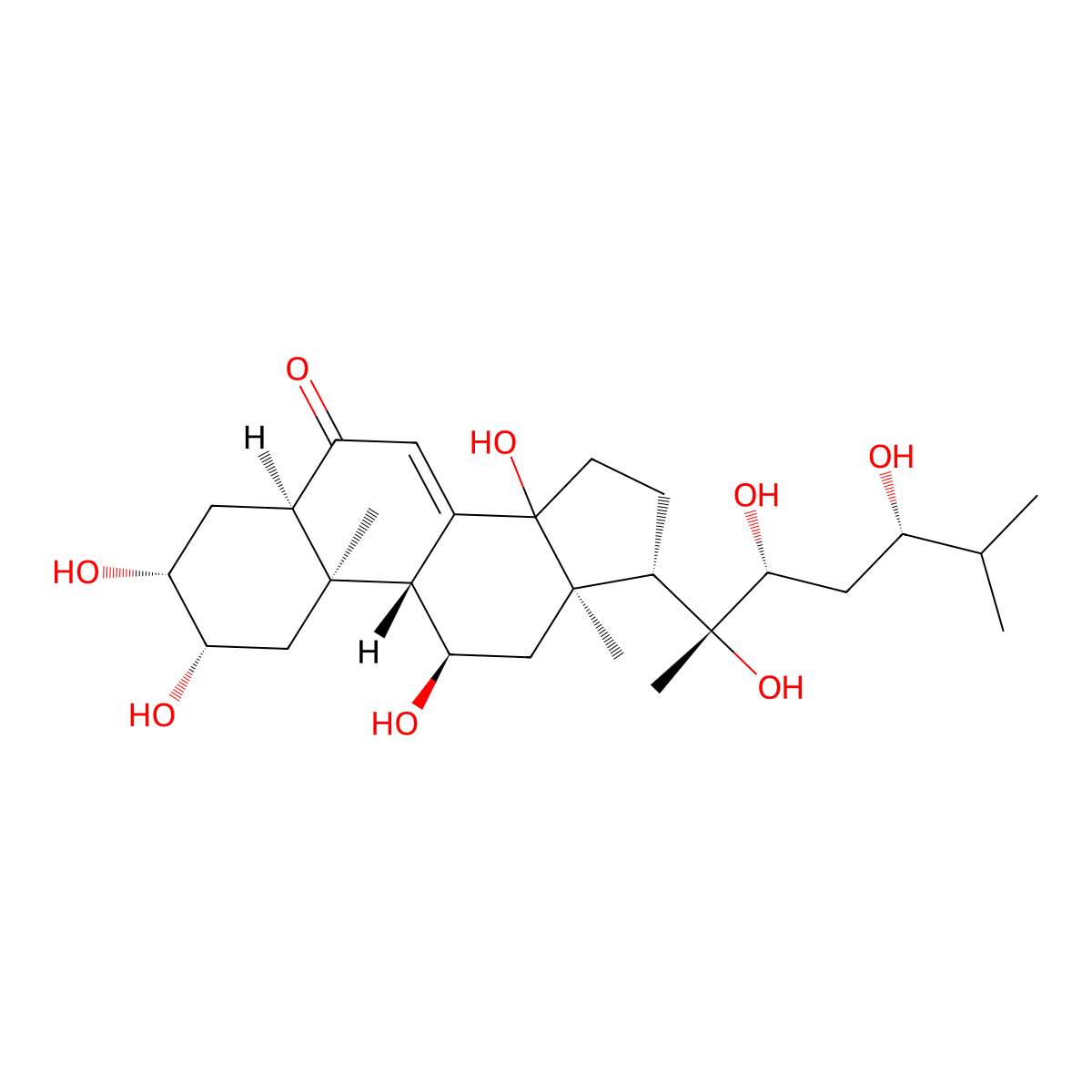 Rhapontisterone molecular structure, CAS 137476-71-2