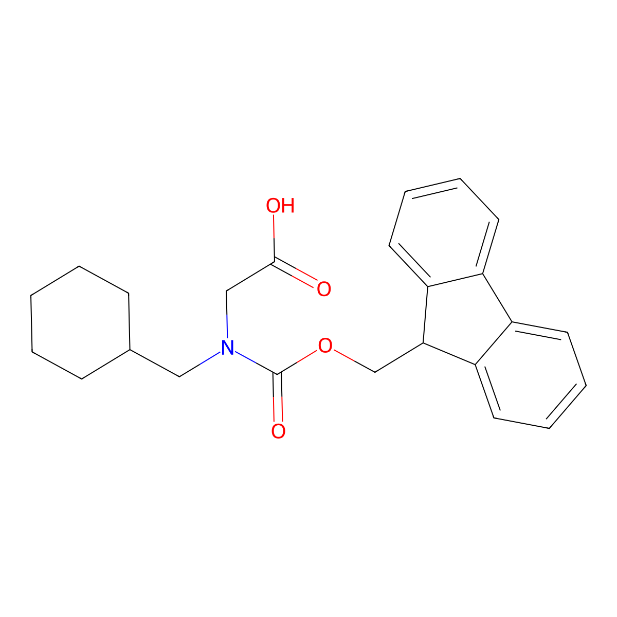 N-Fmoc-N-(cyclohexylmethyl)-glycine molecular structure, CAS 1374785-49-5