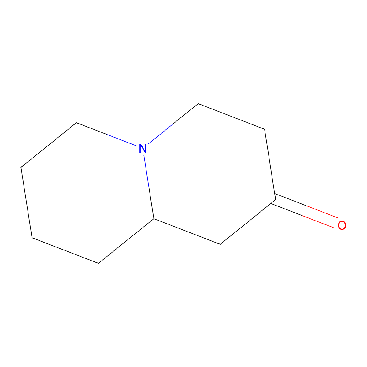 Hexahydro-1H-quinolizin-2(6H)-one molecular structure, CAS 13748-03-3