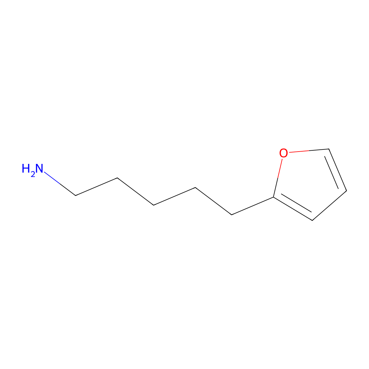 5-(Furan-2-yl)pentan-1-amine molecular structure, CAS 13748-10-2