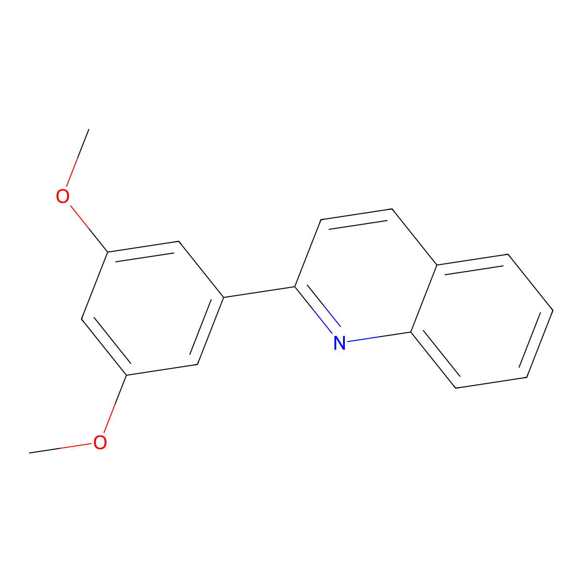2-(3,5-Dimethoxyphenyl)quinoline molecular structure, CAS 1374830-41-7