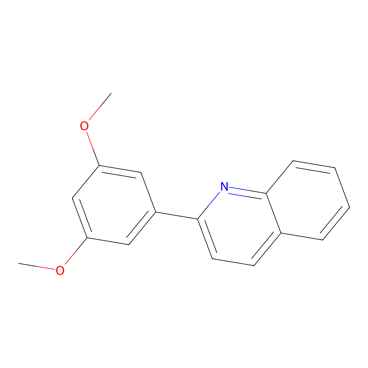 2-(3,5-Dimethoxyphenyl)quinoline molecular structure, CAS 1374830-41-7