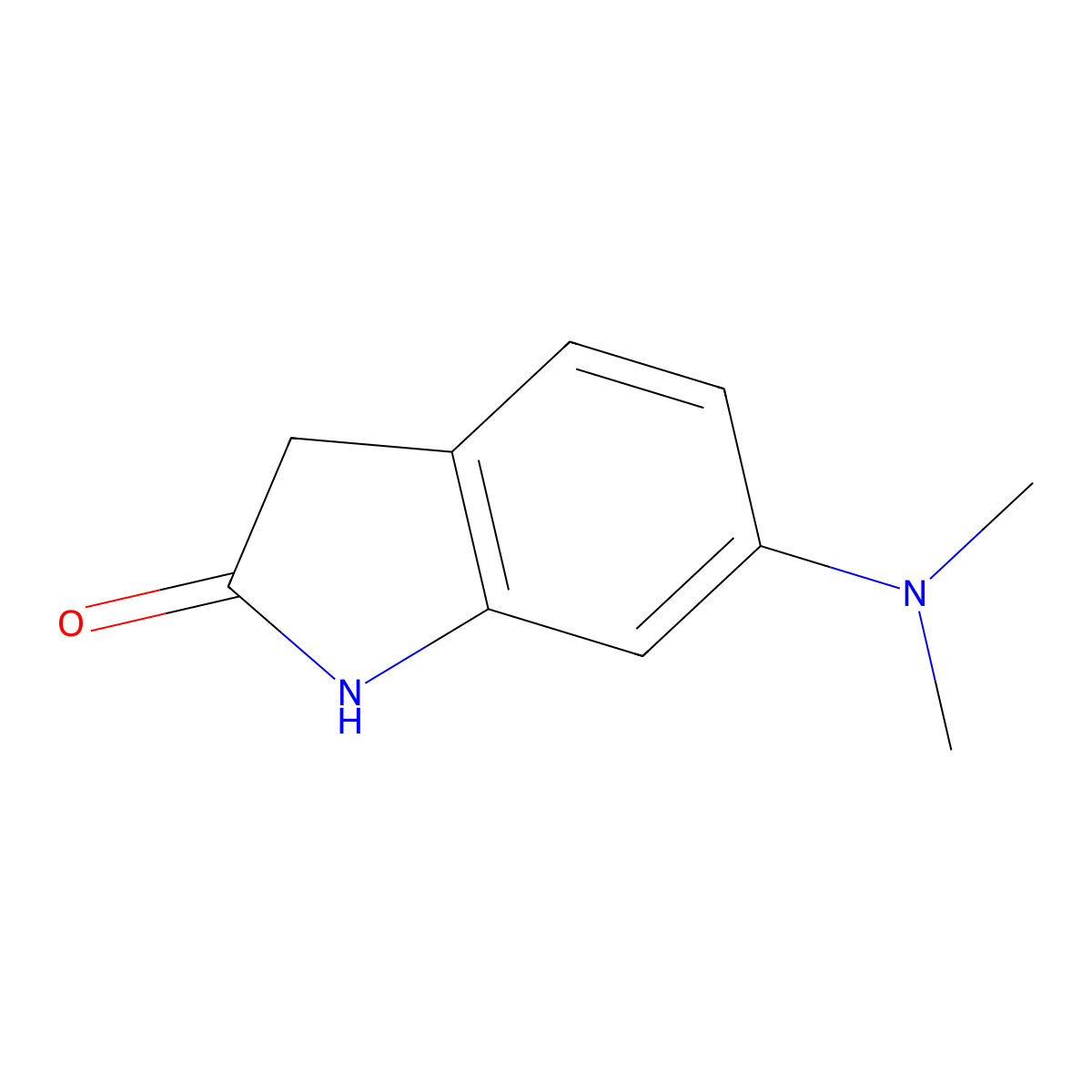 6-(dimethylamino)-2,3-dihydro-1H-indol-2-one molecular structure, CAS 1374844-52-6