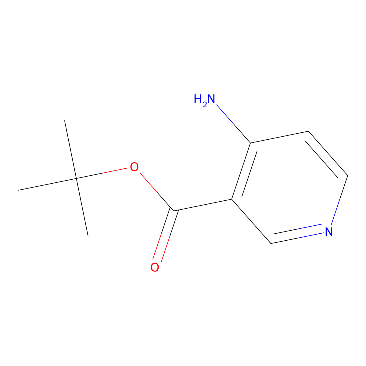 tert-Butyl 4-aminonicotinate molecular structure, CAS 1374849-78-1