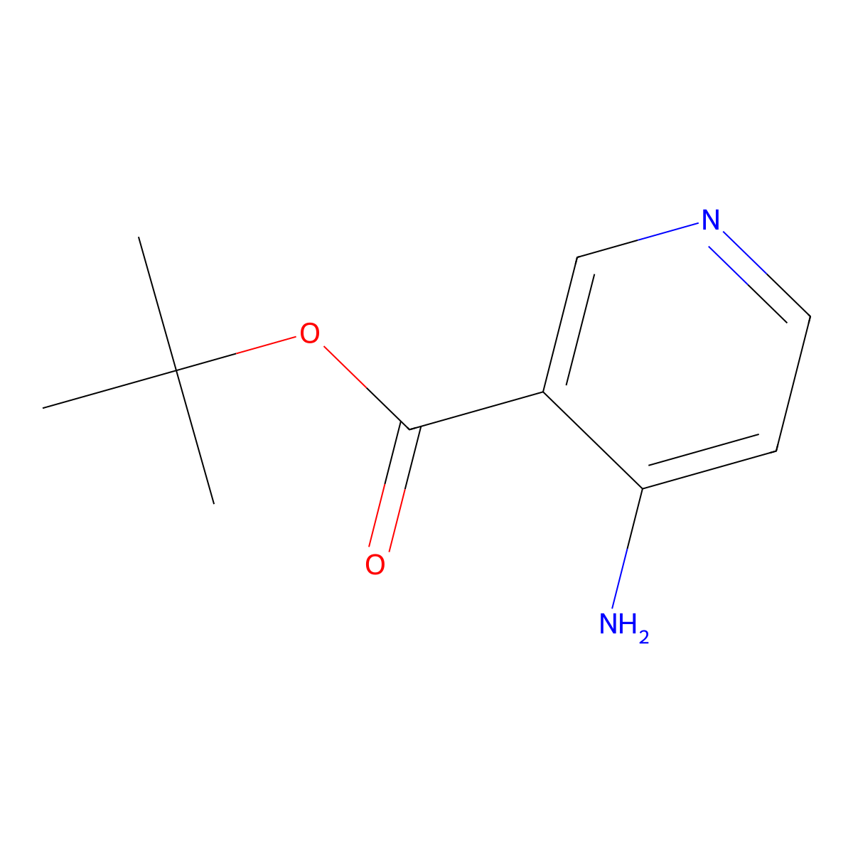 tert-Butyl 4-aminonicotinate molecular structure, CAS 1374849-78-1