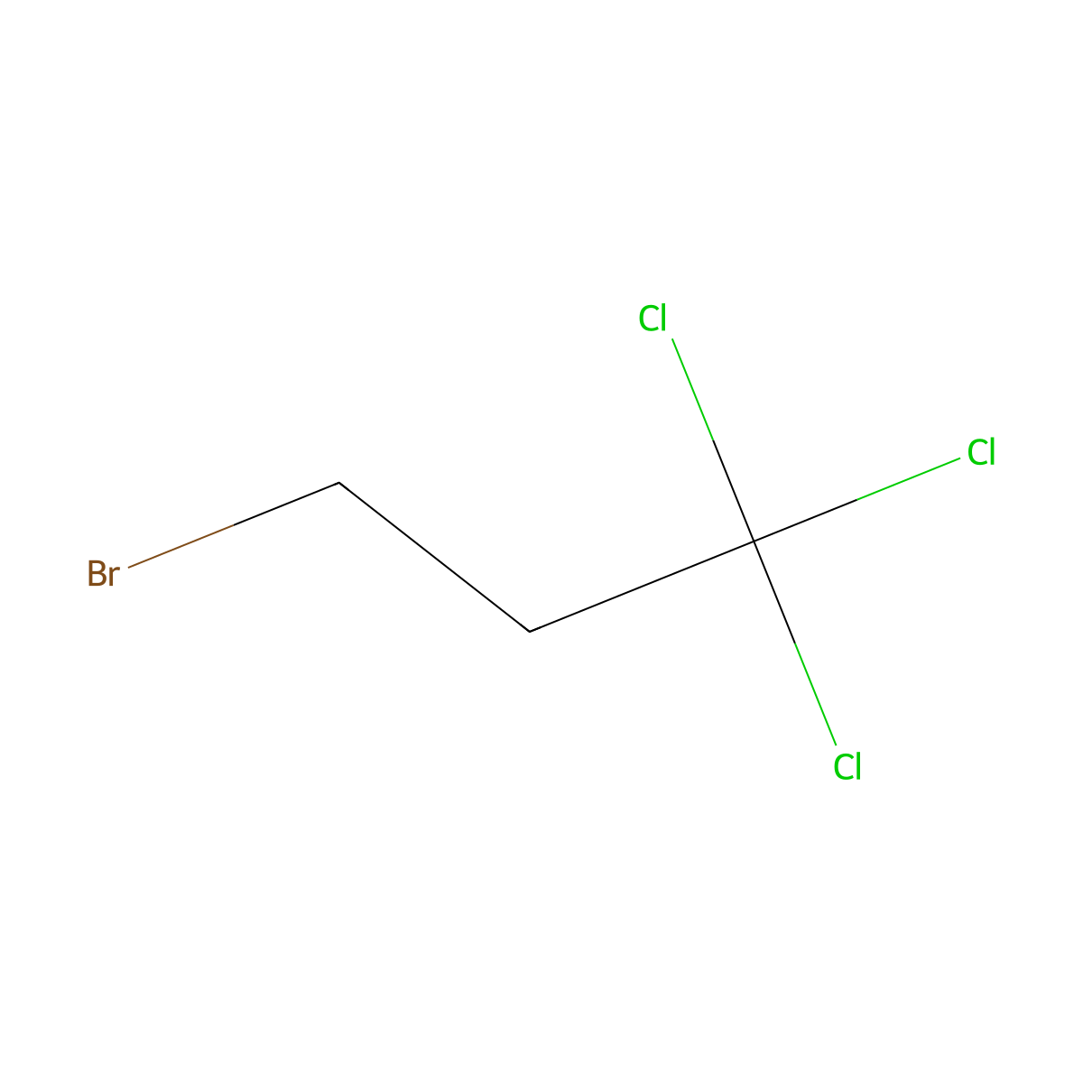 3-Bromo-1,1,1-trichloropropane molecular structure, CAS 13749-37-6
