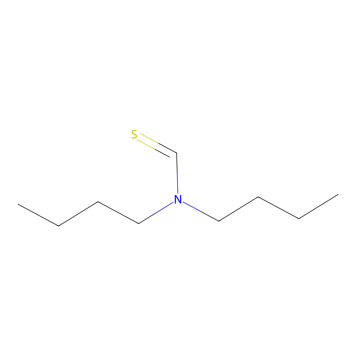 N,N-dibutylmethanethioamide molecular structure, CAS 13749-55-8