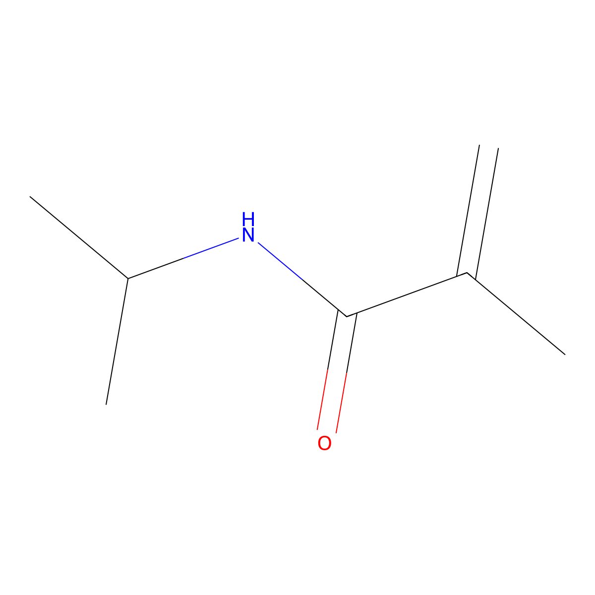 N-Isopropylmethacrylamide molecular structure, CAS 13749-61-6