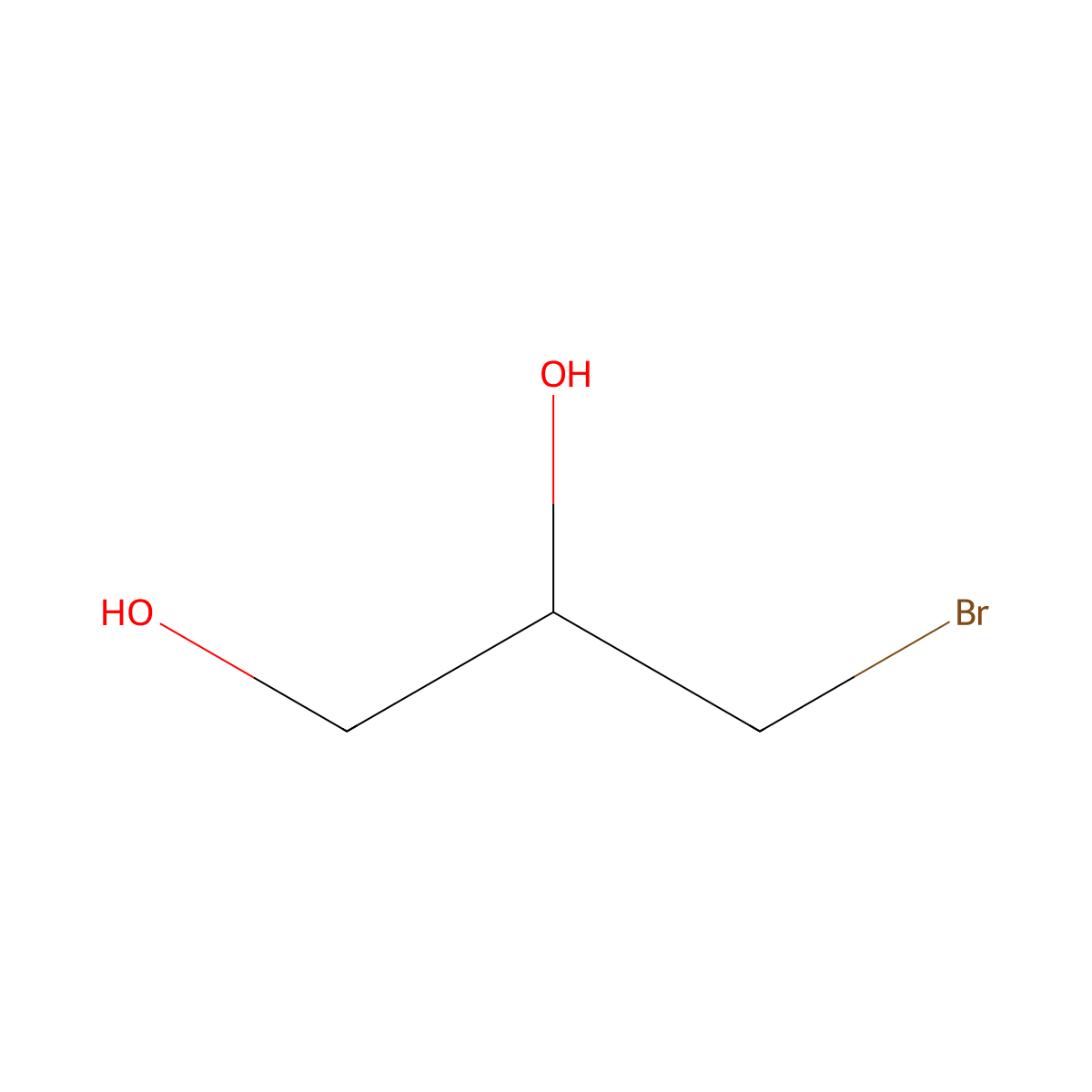 (S)-3-Bromopropane-1,2-diol molecular structure, CAS 137490-63-2