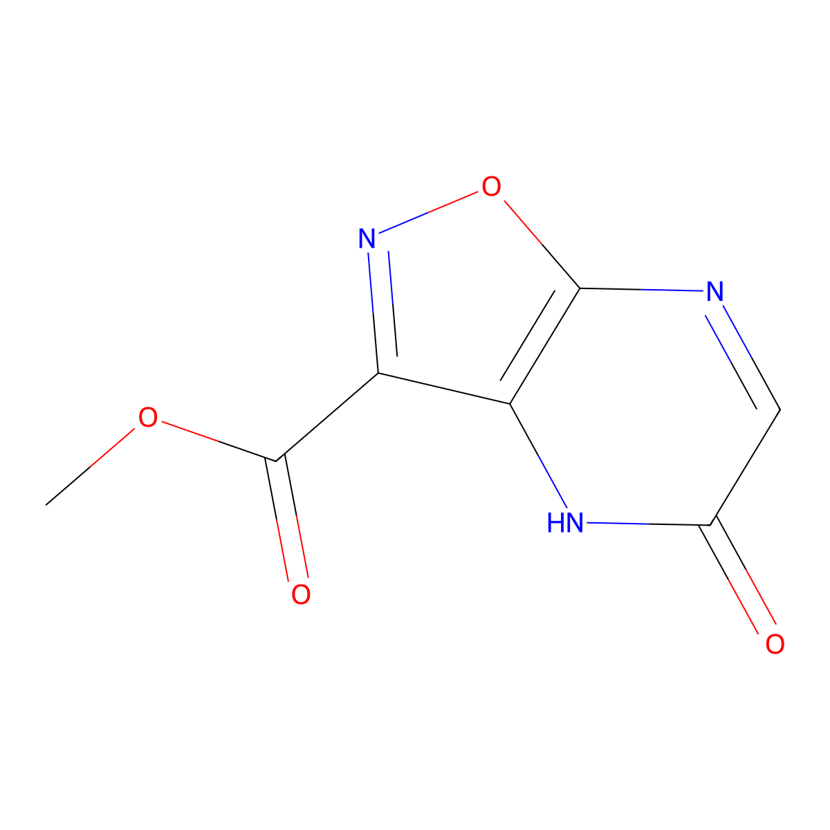 Methyl 5-hydroxyisoxazolo[4,5-b]pyrazine-3-carboxylate molecular structure, CAS 1374986-04-5