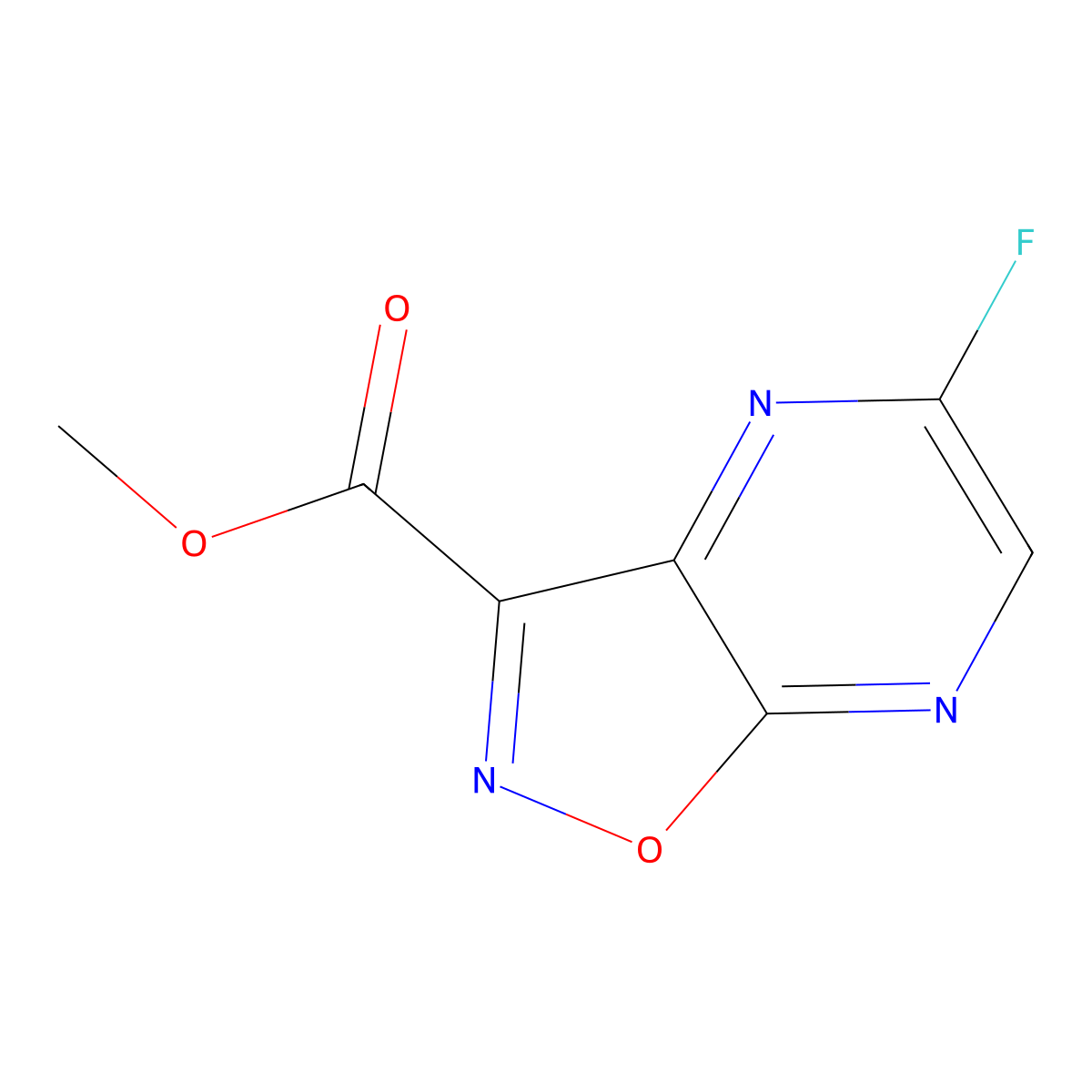 5-Fluoro-isoxazolo[4,5-b]pyrazine-3-carboxylic acid methyl ester molecular structure, CAS 1374986-06-7