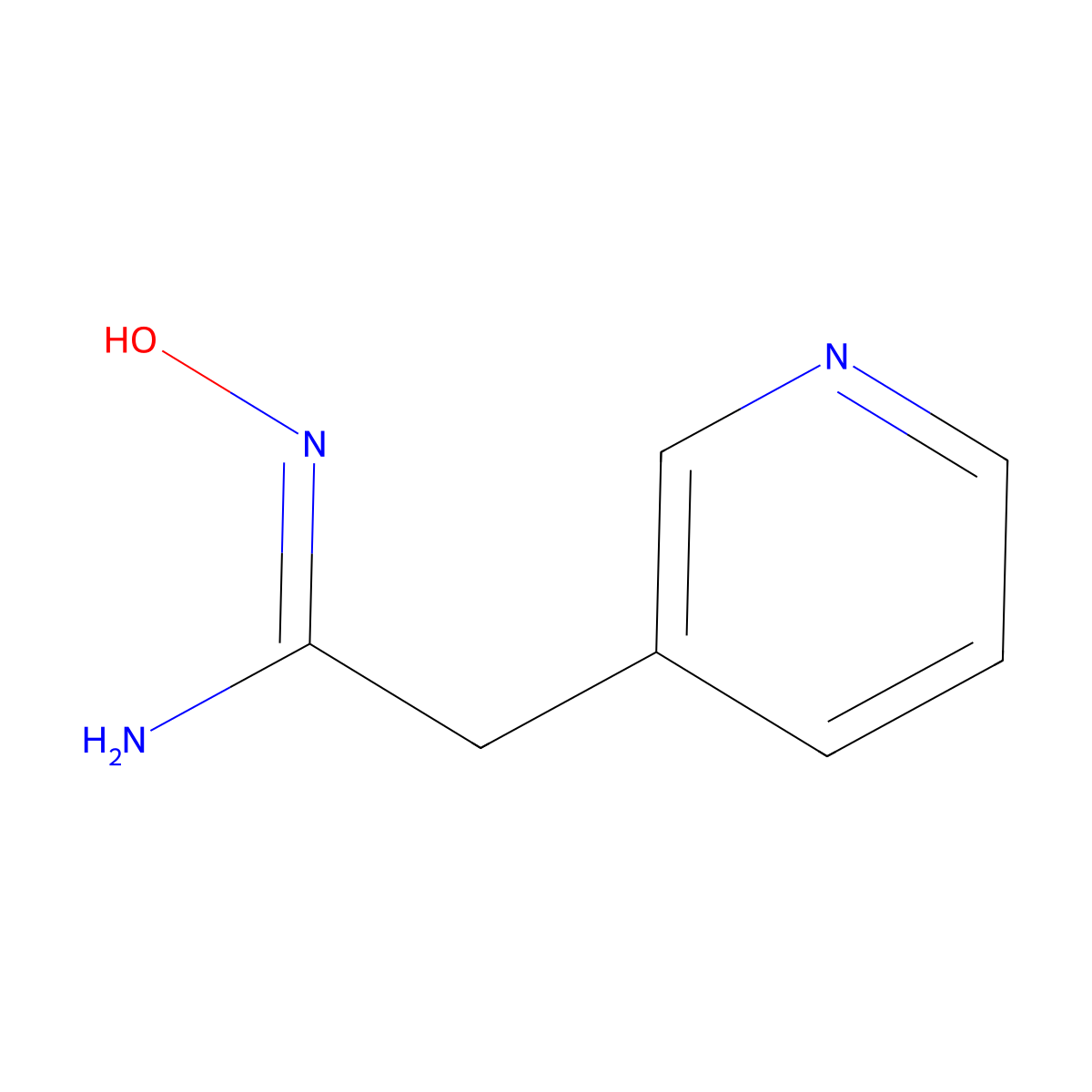N-Hydroxy-2-pyridin-3-yl-acetamidine molecular structure, CAS 137499-45-7