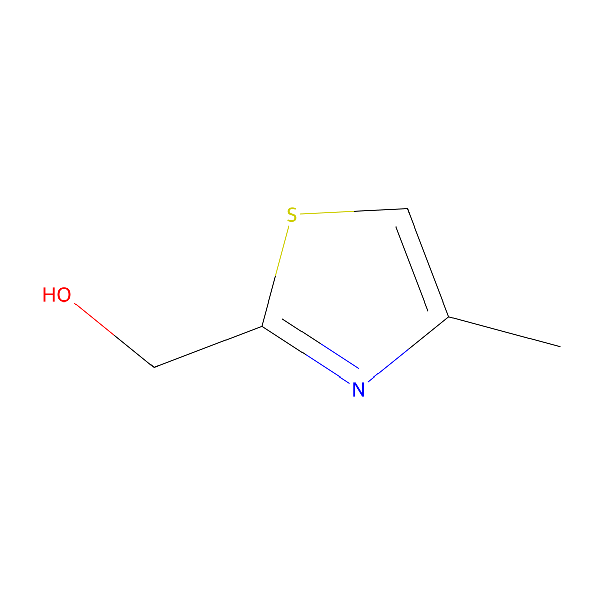 (4-Methyl-1,3-thiazol-2-yl)methanol molecular structure, CAS 13750-63-5