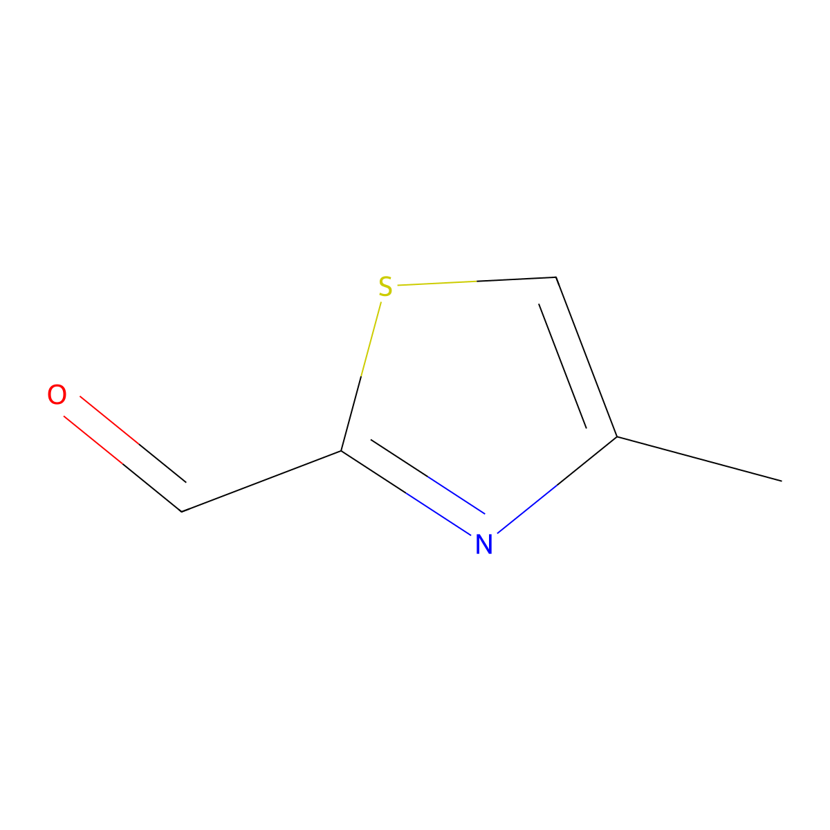 4-Methyl-1,3-thiazole-2-carbaldehyde molecular structure, CAS 13750-68-0