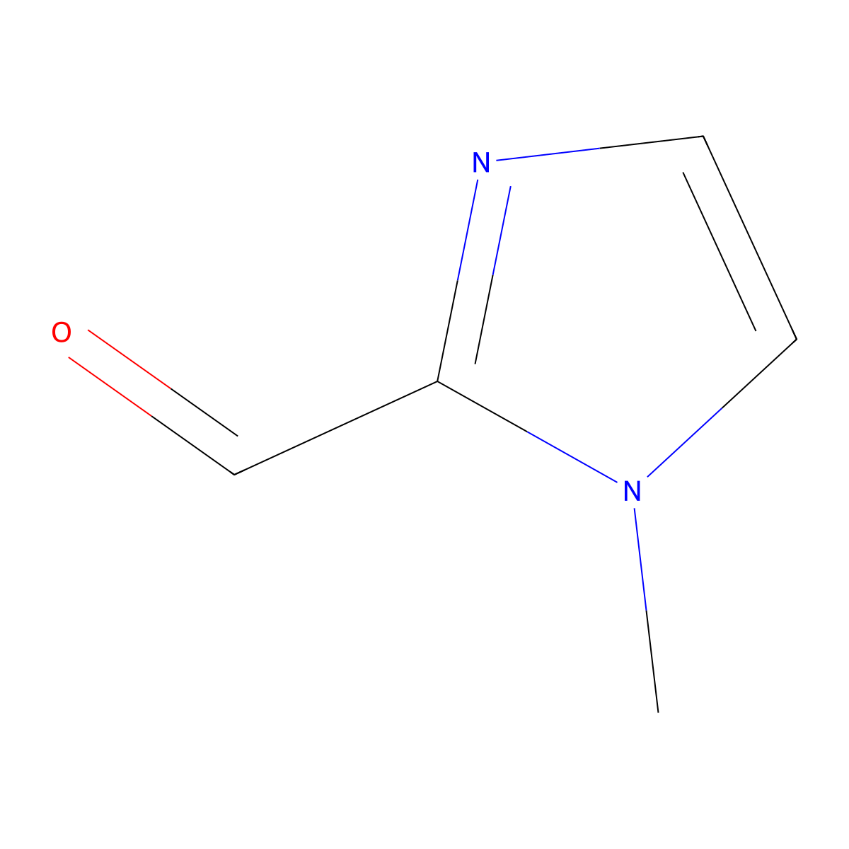 1-Methyl-2-imidazolecarboxaldehyde molecular structure, CAS 13750-81-7