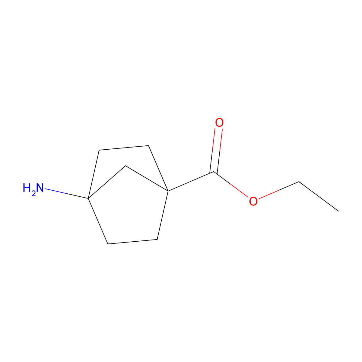 Ethyl 4-aminobicyclo[2.2.1]heptane-1-carboxylate molecular structure, CAS 1375000-41-1