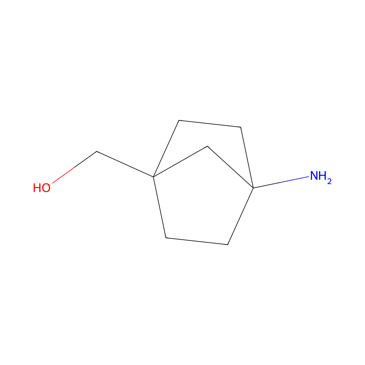 (4-Aminobicyclo(2.2.1)heptan-1-yl)methanol molecular structure, CAS 1375000-42-2