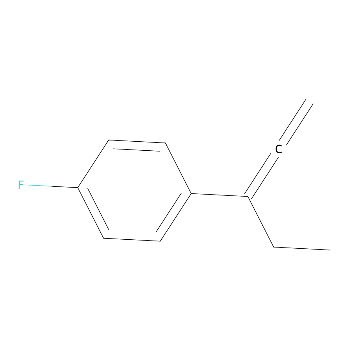 1-Fluoro-4-(penta-1,2-dien-3-YL)benzene molecular structure, CAS 1375004-72-0