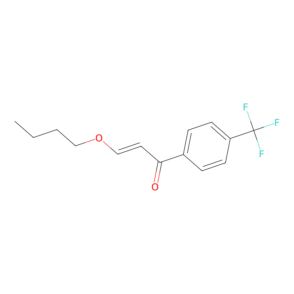(E)-3-Butoxy-1-(4-(trifluoromethyl)phenyl)prop-2-en-1-one molecular structure, CAS 1375008-07-3