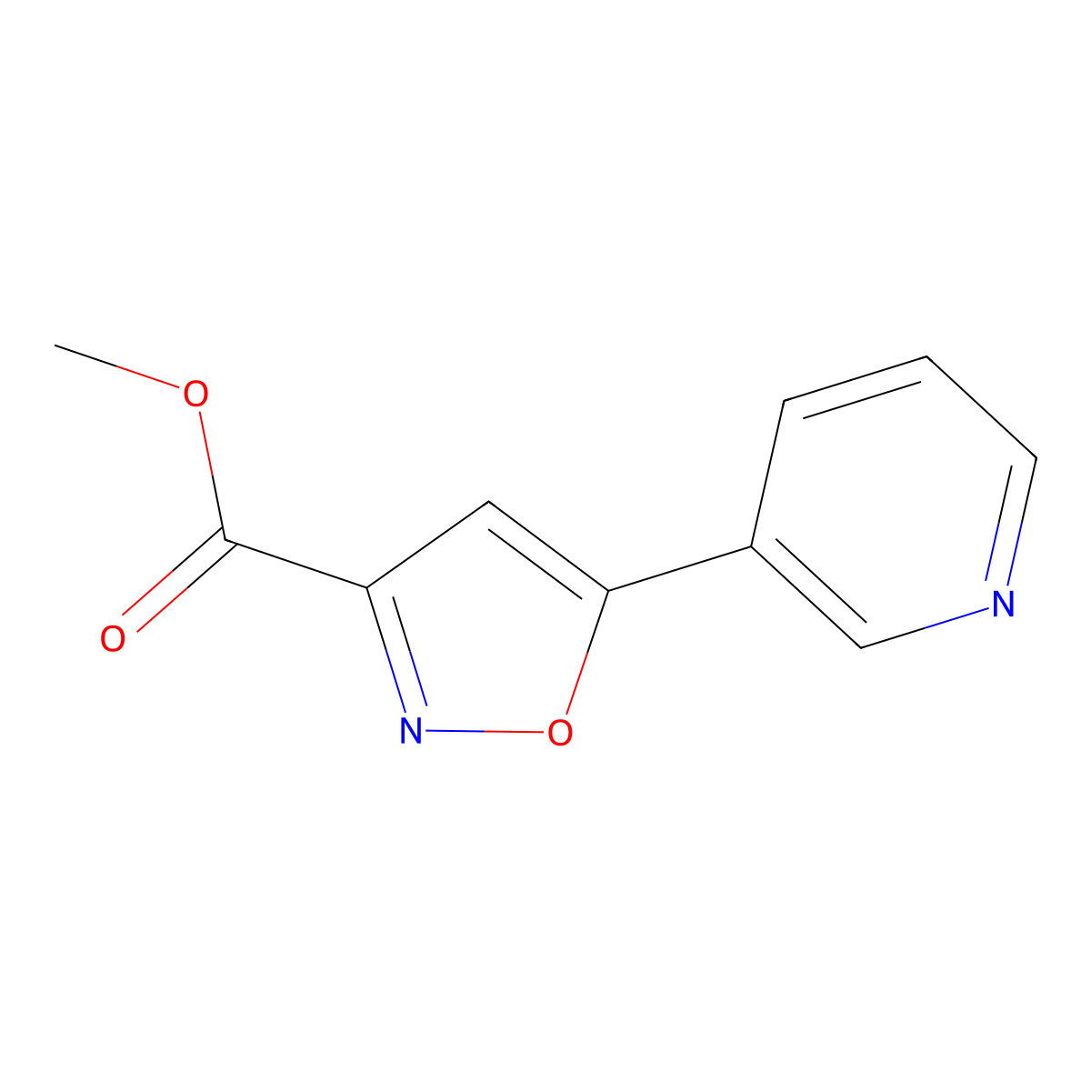 Methyl 5-(3-Pyridyl)isoxazole-3-carboxylate molecular structure, CAS 1375064-46-2