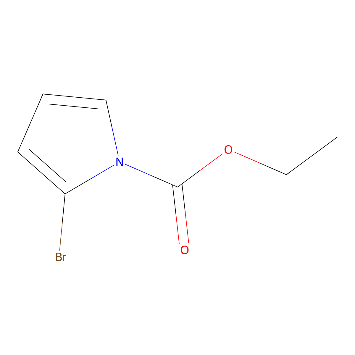 Ethyl 2-Bromopyrrole-1-carboxylate molecular structure, CAS 1375064-62-2