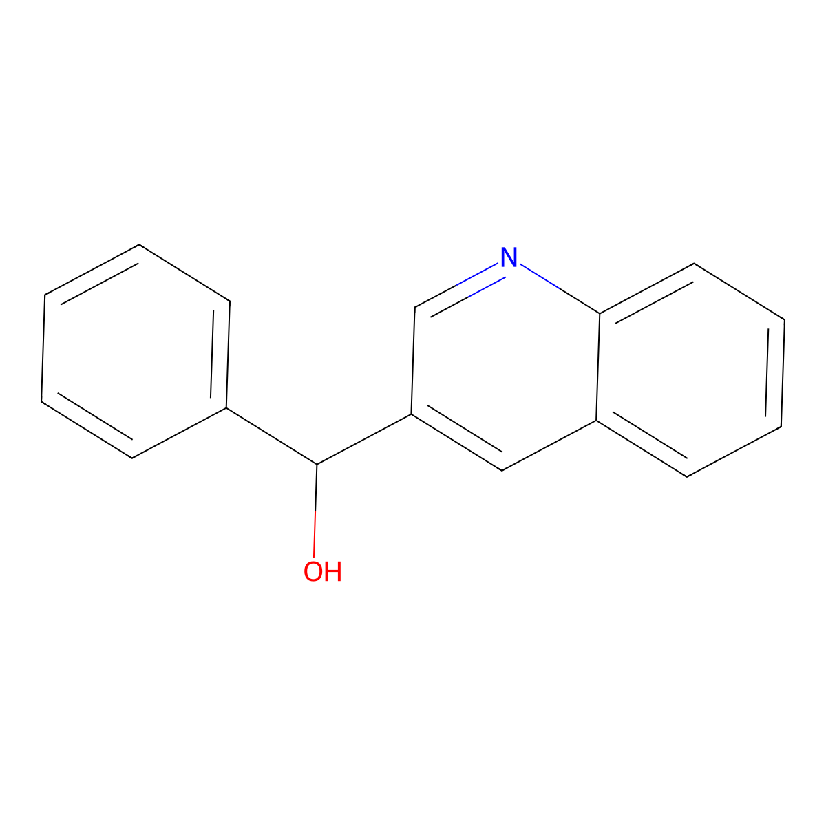 (Phenyl)(3-quinolyl)methanol molecular structure, CAS 1375064-64-4