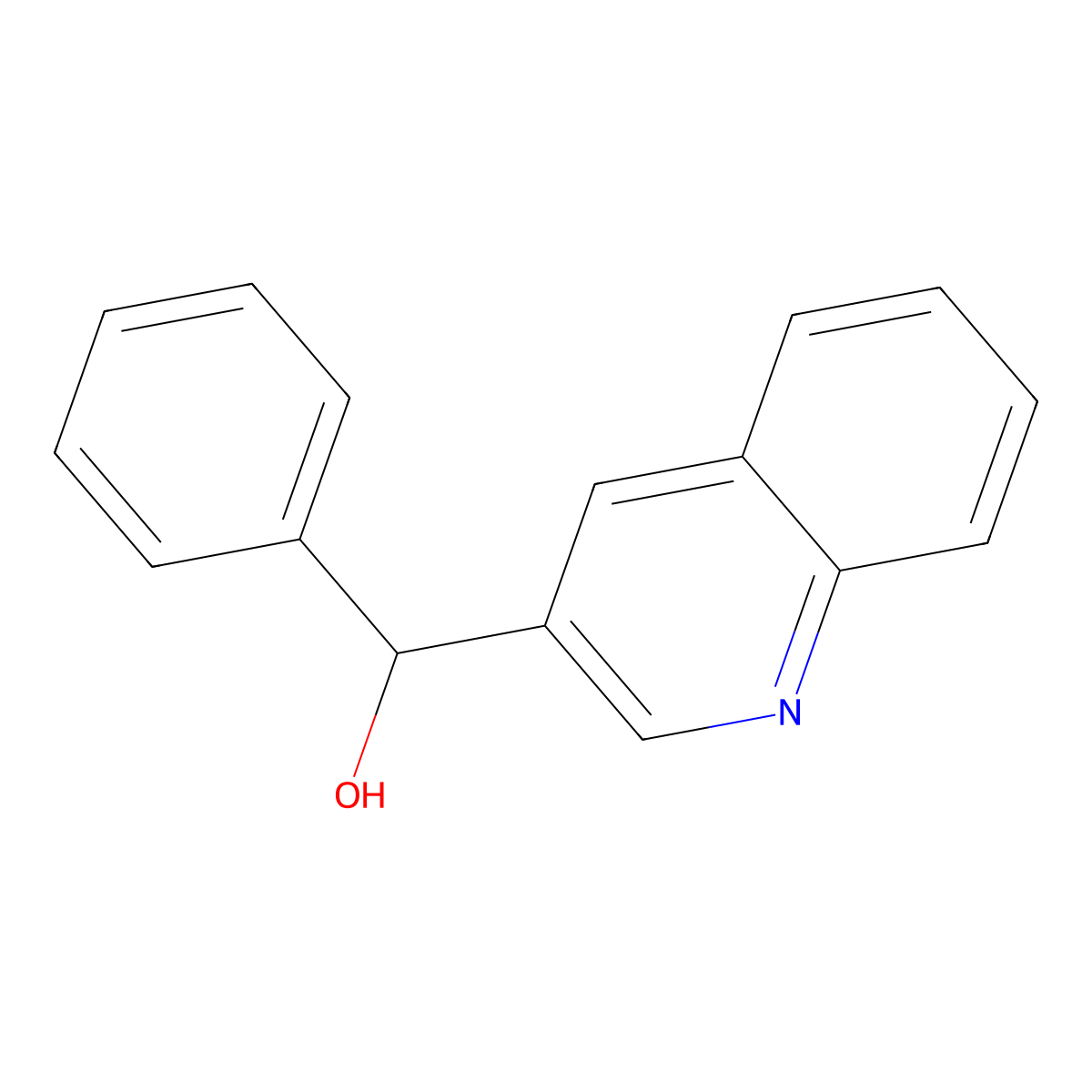 (Phenyl)(3-quinolyl)methanol molecular structure, CAS 1375064-64-4