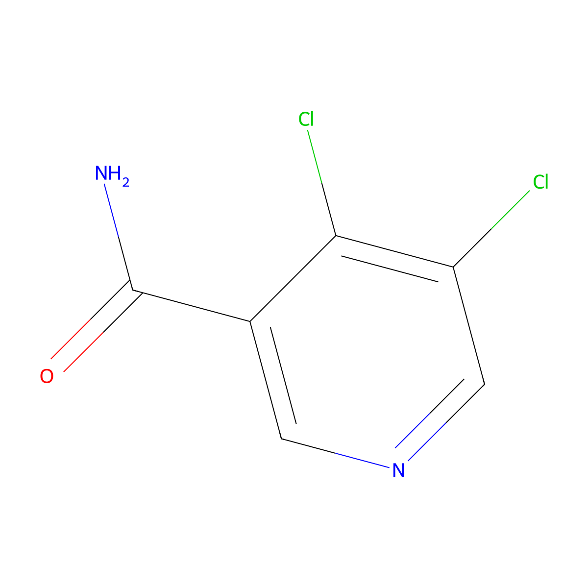 4,5-Dichloronicotinamide molecular structure, CAS 1375065-71-6
