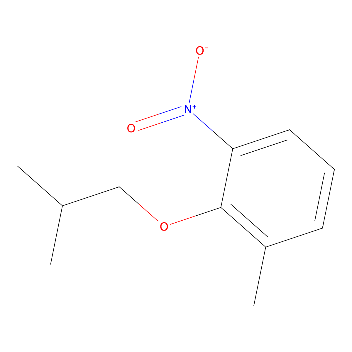 2-Isobutoxy-3-nitrotoluene molecular structure, CAS 1375068-70-4