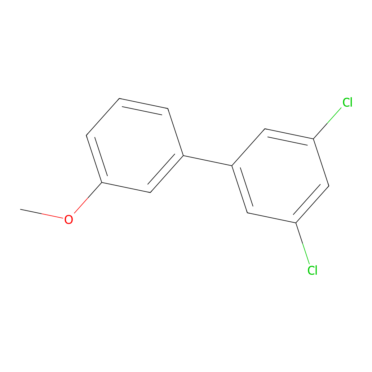 1,3-Dichloro-5-(3-methoxyphenyl)benzene molecular structure, CAS 1375068-81-7