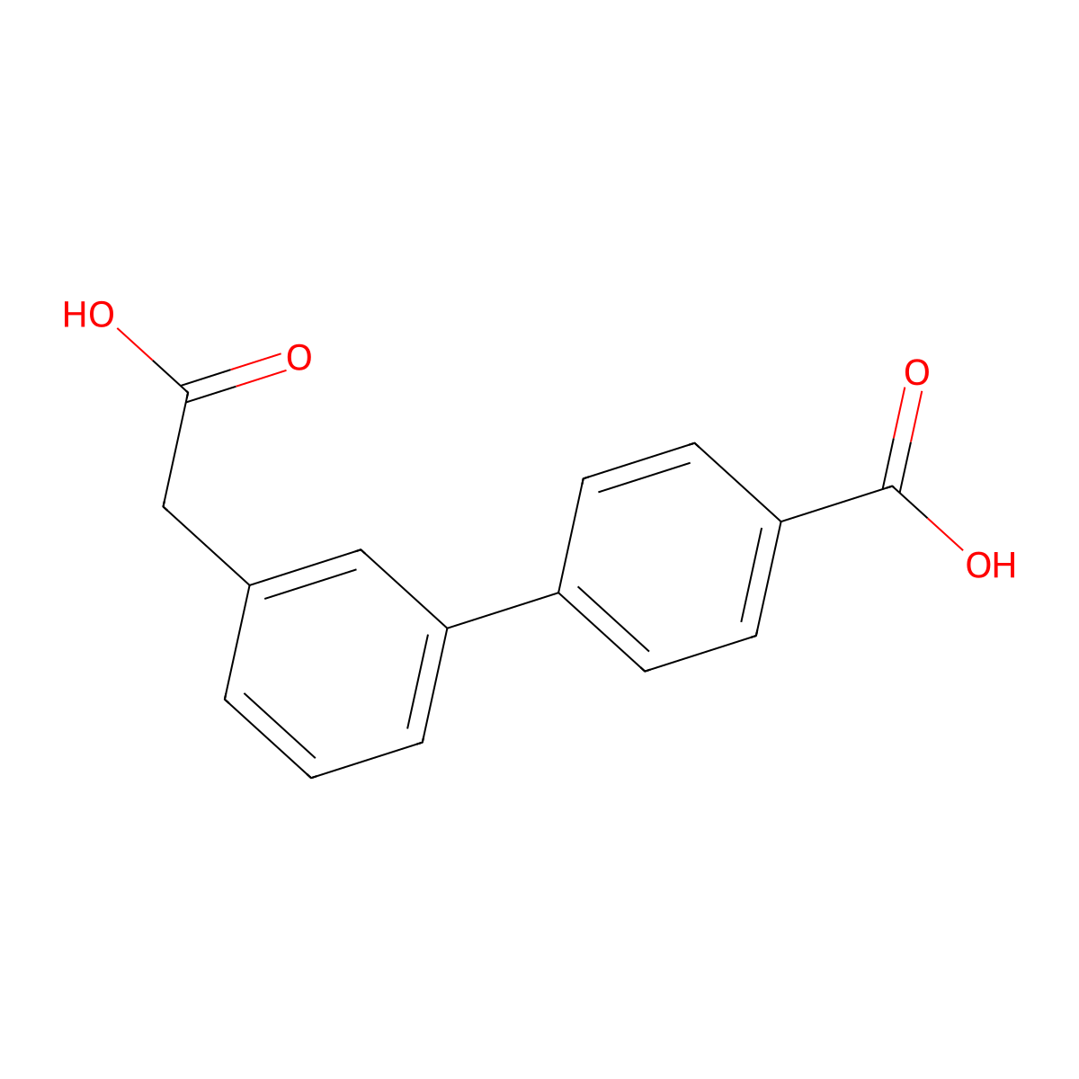 4-[3-(Carboxymethyl)phenyl]benzoic acid molecular structure, CAS 1375068-94-2