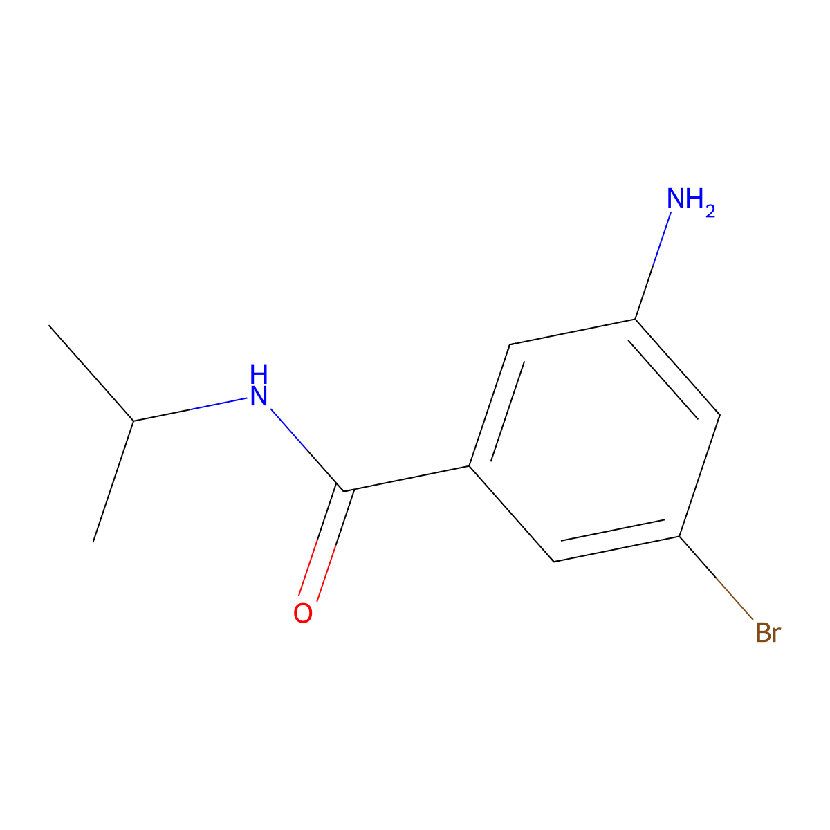 3-Amino-5-bromo-N-isopropylbenzamide molecular structure, CAS 1375069-15-0