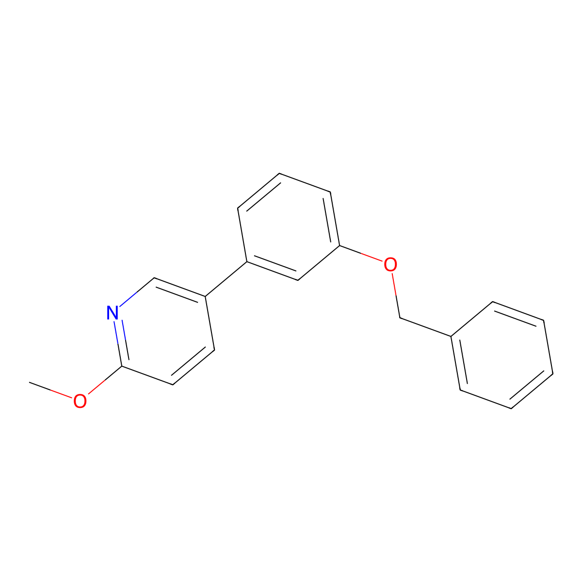 5-[3-(Benzyloxy)phenyl]-2-methoxypyridine molecular structure, CAS 1375069-19-4