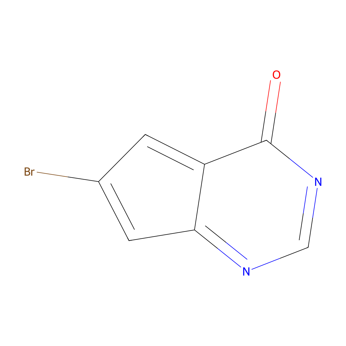 6-Bromo-4H-cyclopenta[D]pyrimidin-4-one molecular structure, CAS 1375069-40-1