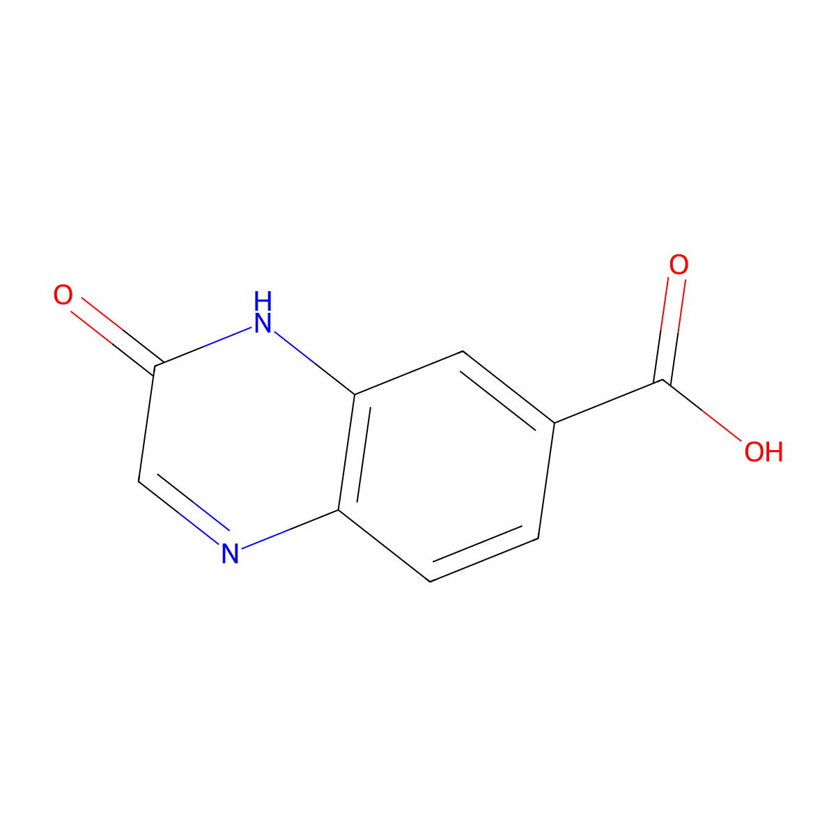 3-Oxo-3,4-dihydroquinoxaline-6-carboxylic acid molecular structure, CAS 1375069-41-2