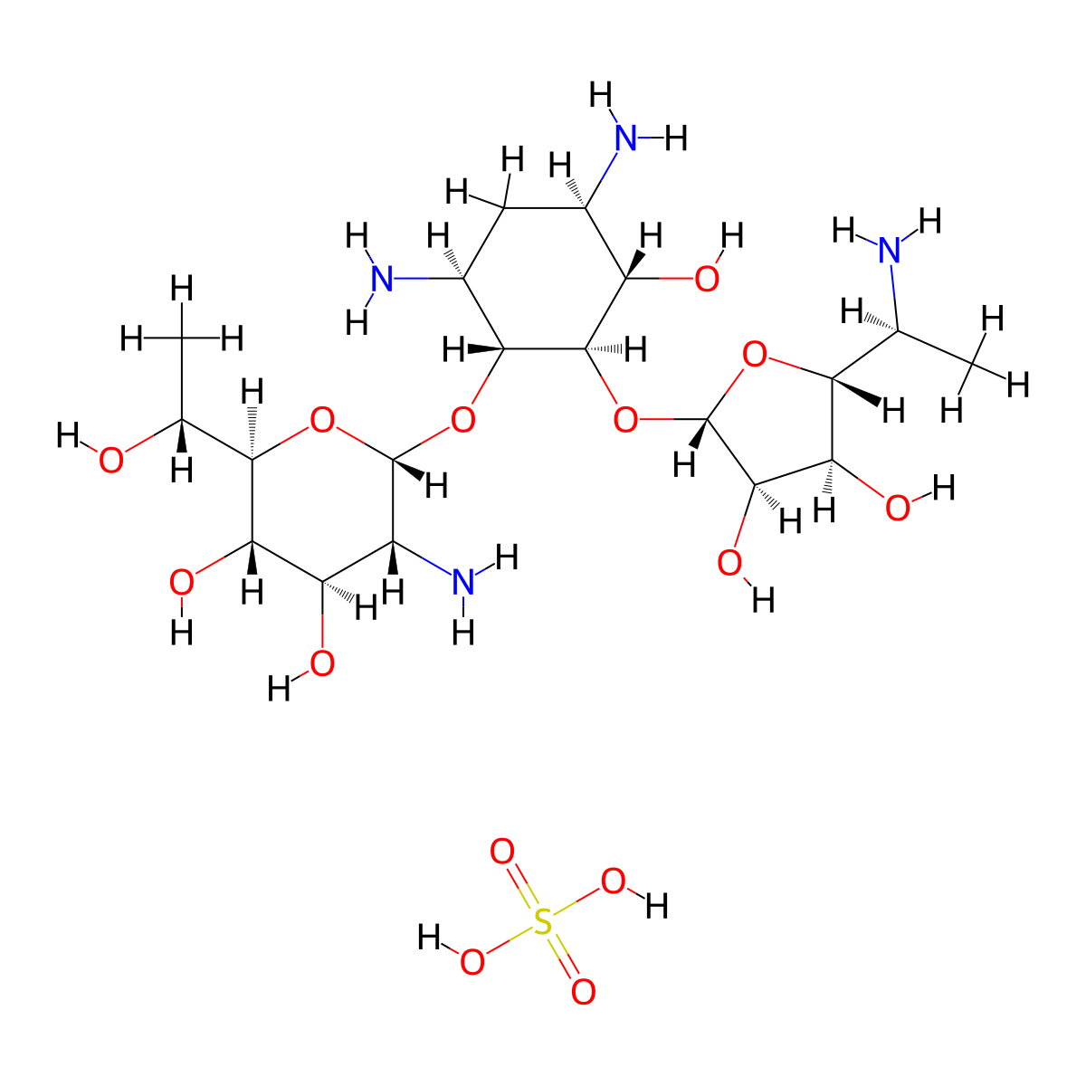 NB-124 sulfate molecular structure, CAS 1375073-94-1
