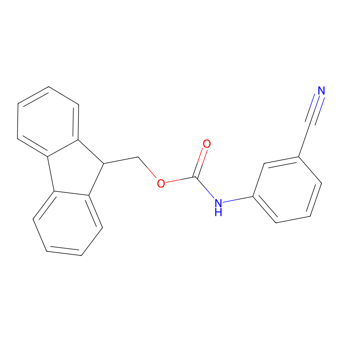 3-(Fmoc-amino)benzonitrile molecular structure, CAS 1375084-45-9