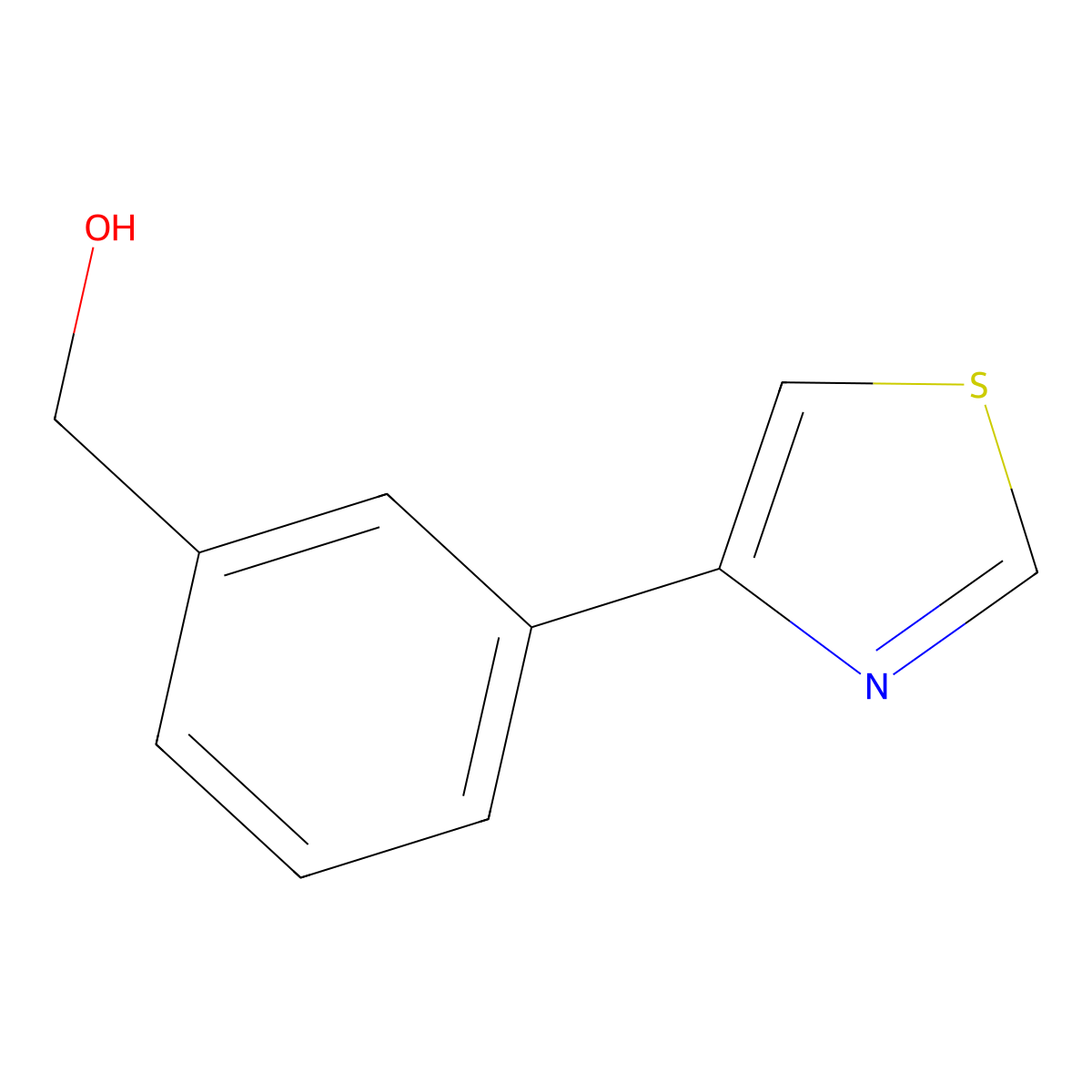 (3-(1,3-Thiazol-4-yl)phenyl)methanol molecular structure, CAS 1375097-86-1