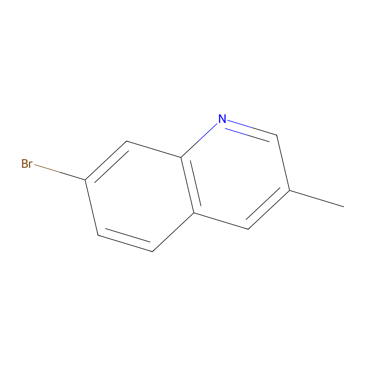 7-Bromo-3-methylquinoline molecular structure, CAS 1375108-41-0
