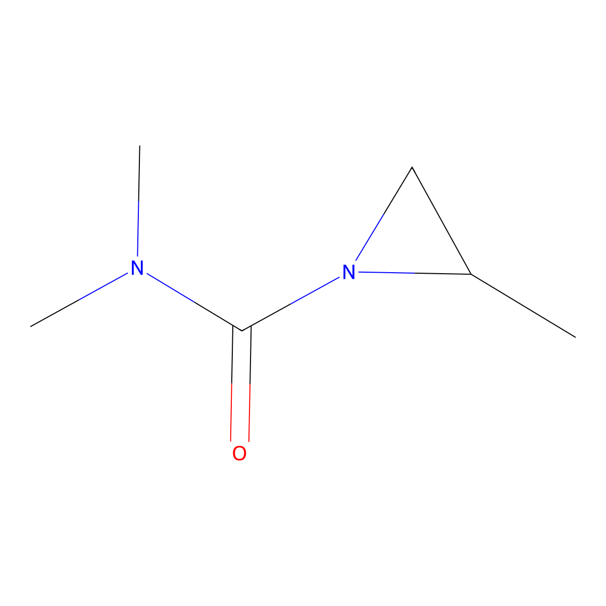 N,N,2-trimethylaziridine-1-carboxamide molecular structure, CAS 137514-20-6