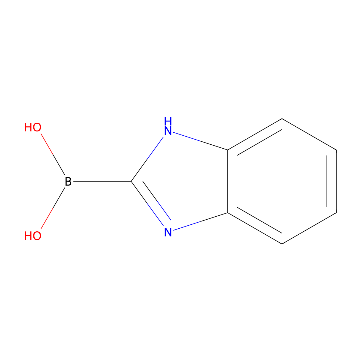 Benzimidazole-2-boronic acid molecular structure, CAS 1375184-43-2