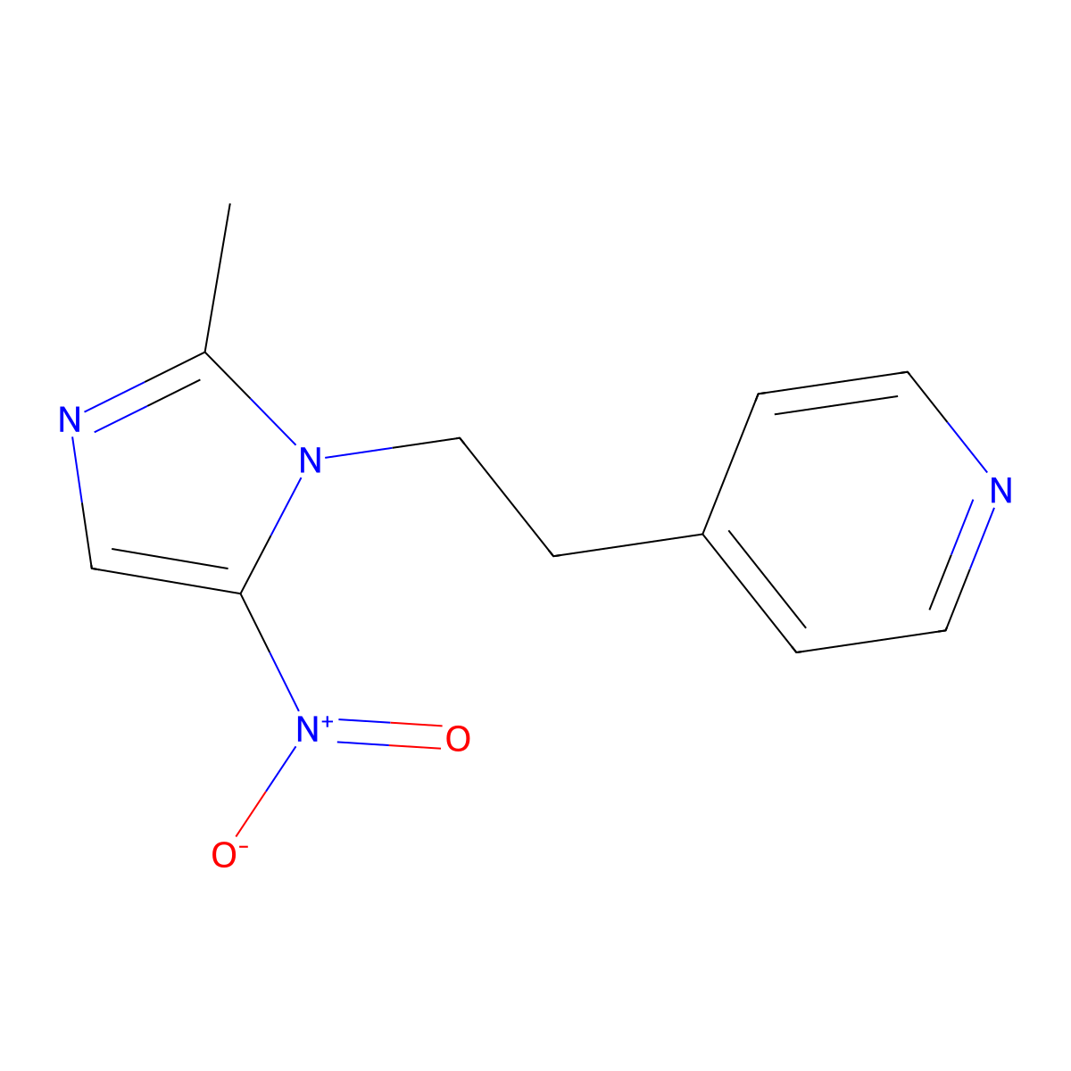 Panidazole molecular structure, CAS 13752-33-5