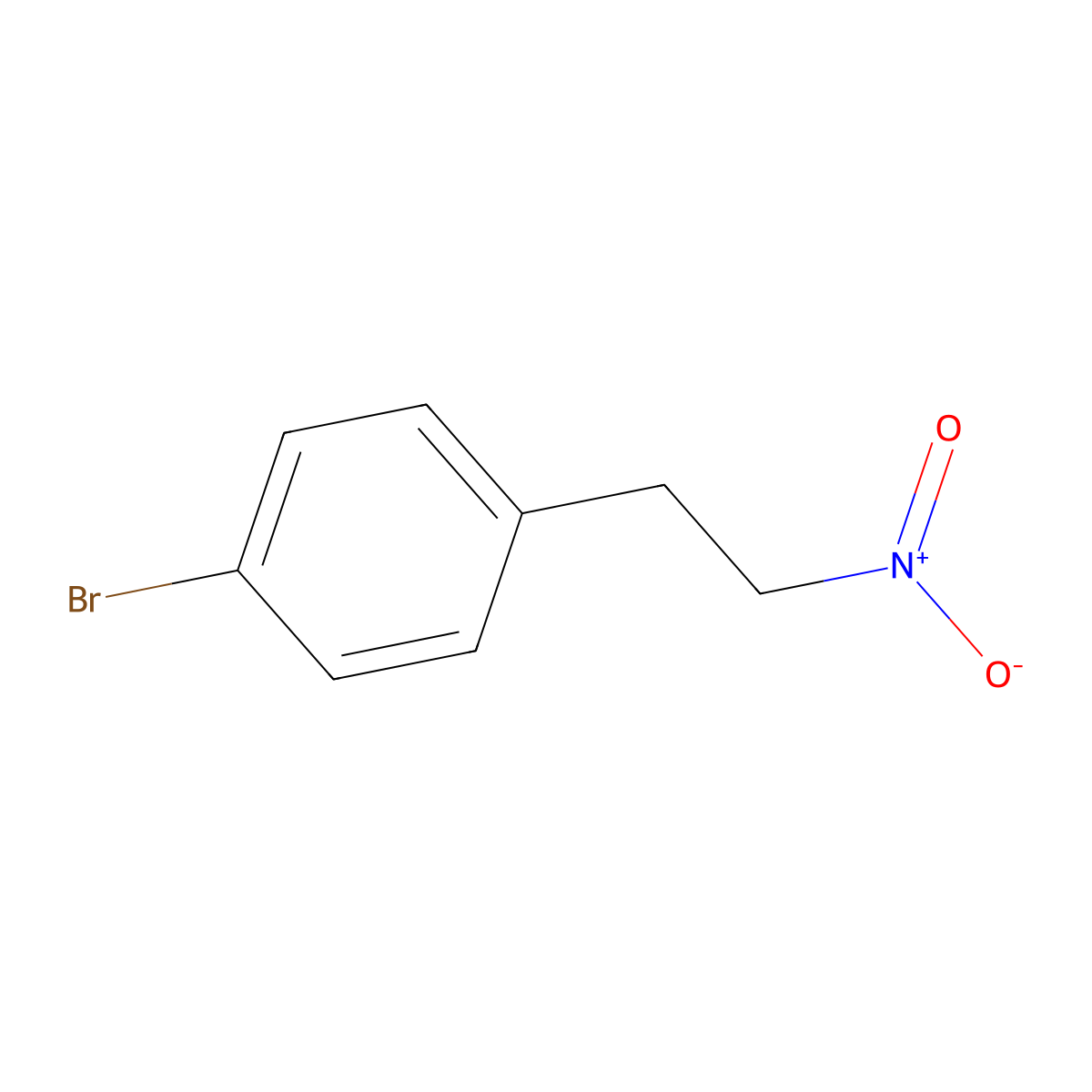 1-Bromo-4-(2-nitroethyl)benzene molecular structure, CAS 137521-07-4